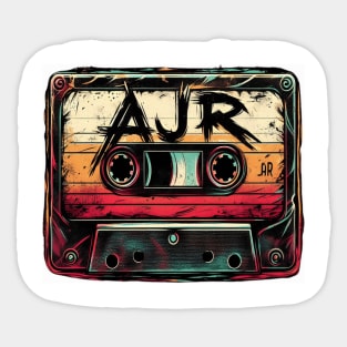 Distressed Cassette tape AJR Sticker